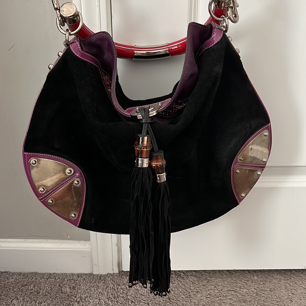 Gucci velvet tote - Picture 7 of 9